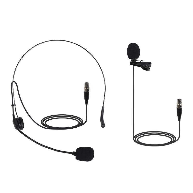 Phenyx Pro PTU-5000 Wireless Lapel Microphone with Mini XLR Jack, Unidirectional Condenser Cartridge, Ideal for Stage, Church, Conference, Interviews, Video Recording - Image 1